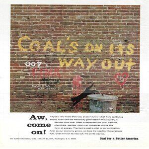 1967 Coal for a Better America Energy Power Vintage Magazine Print Ad/Poster